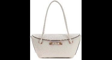 GUESS schoudertas Sophia Shoulder Satchel Cream White crème