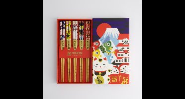 Tokyo Design Studio – Children Chopstick Giftset/5 – Lucky Cats Japan