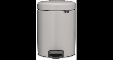 Brabantia NewIcon Prullenbak - 5 liter - Soft Grey