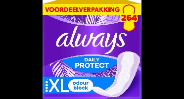Always Daily Protect Extra Long Inlegkruisjes - Odour Block technologie - 4 x 66 Stuks