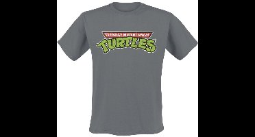 Teenage Mutant Ninja Turtles TMNT Classic Logo Heren T-shirt - donkergrijs - XL