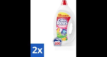 2 x Witte Reus Vloeibaar Wasmiddel Color Reus 100 wasbeurten 4,5 liter - Kleurbehoud - Vlekverwijdering - Wasmiddel - Waskracht - Frisse Geur