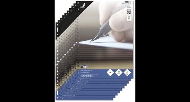 Kangaro ringbandinterieur A4 - lijn - 60 grams - 23-gaats - 10 sets - ringbandpapier - K-56010-10