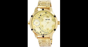 Raptor Herenhorloge van roestvrij staal Ayaz Dual-Time, roestvrijstalen band, 3ATM, mannelijk, modern