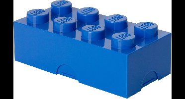 LEGO - Lunchbox Brick 8 - Polypropyleen - Blauw