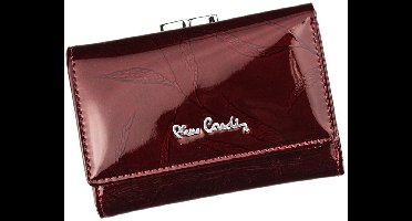 Pierre Cardin 02 LEAF 117 - Dames Portemonnee - Natuurlijke Lakleer - Plantenmotief - Sierlijke Zilverdetails