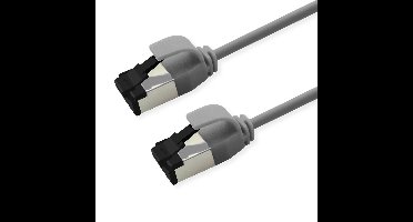 ROLINE S/FTP (PiMF-) patchkabel Cat.8 (Klasse I), LSOH, extra dun, grijs, 5 m