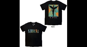 Nirvana - In Utero Angel Swirl Heren Tshirt - 2XL - Zwart