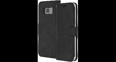 Accezz Hoesje - Geschikt voor Samsung Galaxy S8 Plus - Wallet Softcase Bookcase - Zwart