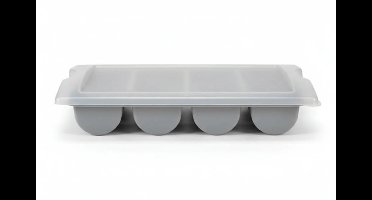 Hendi Bestekbak 4-Vaks GN 1/1 + Deksel - Grijs