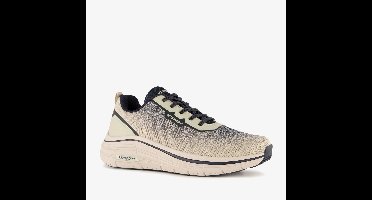Marco Tozzi heren sneakers met print beige zwart - Maat 42 - Uitneembare zool