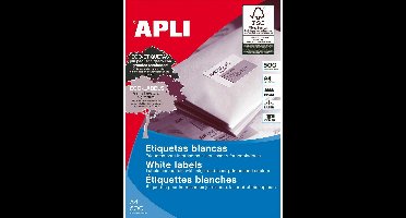Adhesive labels Apli 105 x 148 mm 500 Sheets White