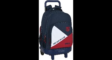 Schoolrugzak met Wielen F.C. Barcelona Corporativa Blauw Kastanjebruin (33 x 45 x 22 cm)