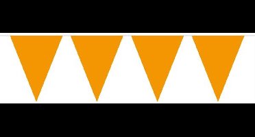 Folat - Vlaggenlijn XL Effen Oranje 10 meter - WK voetbal 2026 - WK voetbal versiering - Olympische spelen