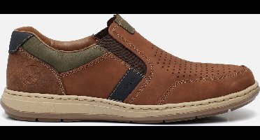 Rieker Instappers bruin Textiel - Maat 46