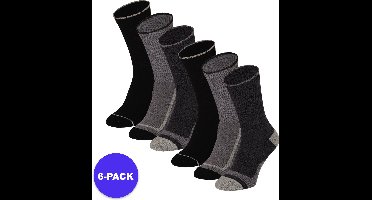 Apollo (Sports) - Sportsokken Casual - Unisex - Zwart - 36/41 - 6-Pack - Voordeelpakket