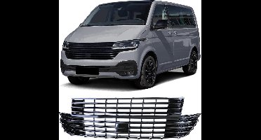 Sport Grill Zonder Embleem Geschikt voorVolkswagen Transporter T6.1 Facelift Multivan Vanaf 2019 Glans Zwart