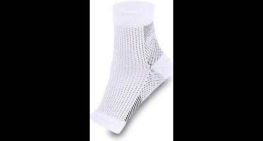 New Age Devi - Compressie Sokken - 2 paar - Wit - Sportsokken/Wandel sokken/Outdoor sokken/Reissokken - Steunkousen - Maat L (40-44)