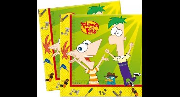Phineas en ferb servetten - 20 stuks