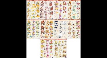 10x 3DA4 Knipvellen - Voor elk wat wils - Maak prachtige kaarten en fotoalbums