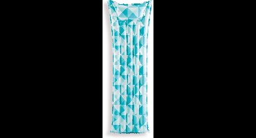 Intex Luchtbed Mozaïek - Blauw - 183x69 centimeter