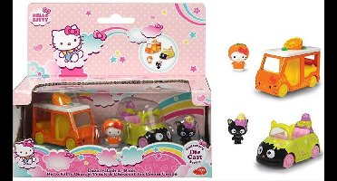 Hello Kitty speelset 2-pack Orange Truck & Chococat Ice Cream Coupe 15 x 18 cm