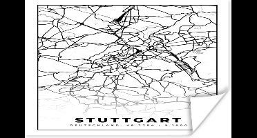 Poster Stuttgart - Stadskaart - Plattegrond - Kaart - 30x20 cm