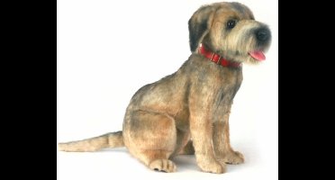 Hansa pluche Border Terrier - honden knuffel - 44 cm - huisdier knuffel