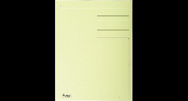 Exacompta 50x FOREVER® bedrukte map met 3 kleppen - 280gm2 - 24,5x35 cm voor folio - Geel - 449005E