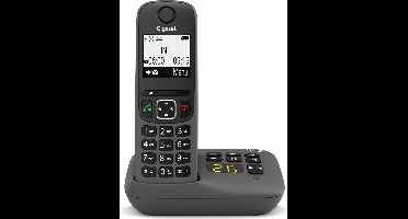 Gigaset AS490A Analoge-/DECT-telefoon Nummerherkenning Zwart