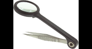 Donau Elektronik Pincet met loep PZ80 25 mm
