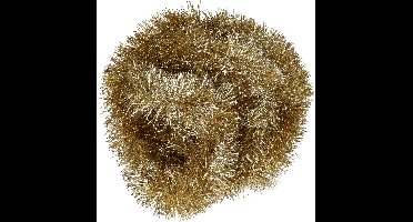 Decoris kerstslinger - goud - 270 x 10 cm 10 cm - glans - folie/lametta - kerstversiering