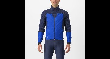 Castelli Fietsjack Heren Blauw - FLY THERMAL JACKET VIVID BLUE-BELGIAN BLUE - XL