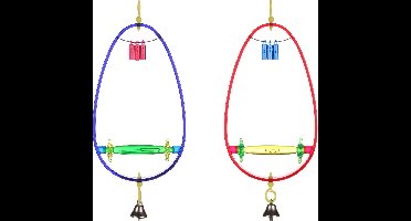 Flamingo Vogelspeelgoed Schommel Delta - Multicolour - 8.5 x 1.5 x 21.5 cm