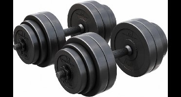 Gyronetics Dumbellset - Halterset - Kunststof - 30 kg - 25 mm