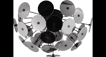 TRIO DISCALGO - Plafondlamp - Zwart mat - Plexi in Rookkleur - excl. 3x E14 2W