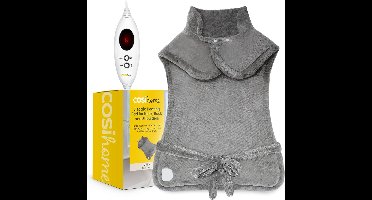 Elektrisch Warmtekussen voor Nek, Rug en Schouders - Luxe Warmtekussen, Elektrisch Kussen voor Rug en Nek met 6 Warmtestanden van Superzacht Fleece - Wasmachinebestendig Verwarmingskussen