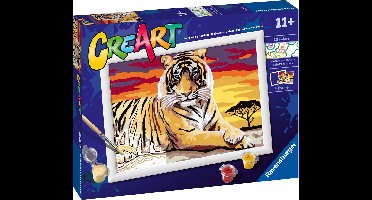 Ravensburger CreArt Majestic Tiger - Schilderen op nummer voor kinderen