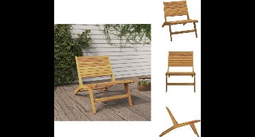 vidaXL - Tuinstoel - massief - teakhout