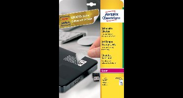 Avery Heavy Duty Laser Labels - Nicht ablösbare Polymeretiketten - weiß - 40 mm rund - 480 Stck. (20 Bogen x 24) (L6112-20)