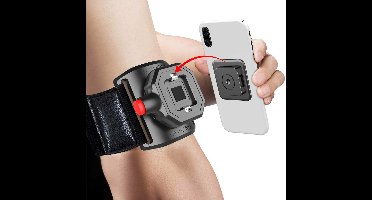 Hardloop Telefoonhouder - Polsband - Armband - Hardloop Armband Telefoon - 360° draaibaar - Hardlopen - LB-578 - Hardloopband - Geschikt voor: iPhone 11 / 12 / 13 / 14 / 15 / 7 / 8 / Mini / Pro / Pro Max