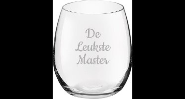 Gegraveerde Drinkglas 39cl De Leukste Master