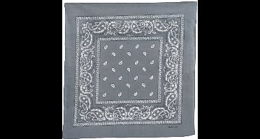 *** Boerenzakdoek Grijs - Classic Zakdoek – Bandana Bruin - Sport&Spel - van Heble® ***