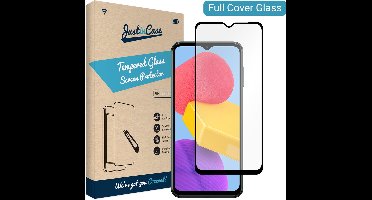 Just in Case screenprotector geschikt voor Samsung Galaxy M13 - Screenprotector Full Cover Gehard Glas