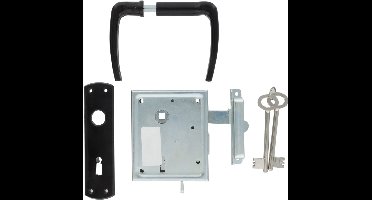 Starx Poortslot – Slot met Sleutels - Montage Rechts of Links – Zwart
