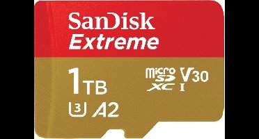 SanDisk Extreme - MicroSDXC - 1TB- Inclusief SD Adapter