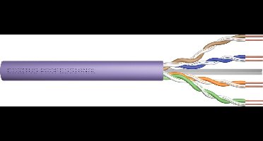 Digitus DK-1613-VH-1 Netwerkkabel CAT 6 U/UTP 4 x 2 x 0.25 mm² Violet 100 m