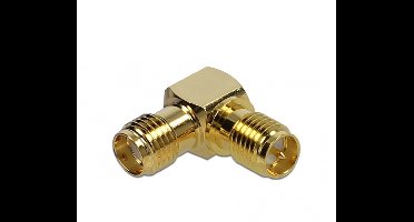 RP-SMA (v) - SMA (v) haakse adapter - 50 Ohm / 10 GHz