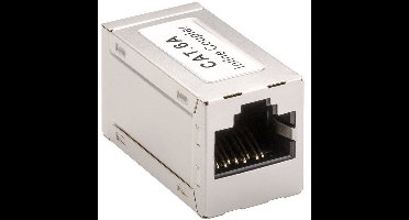 Premium RJ45 Modulaire Koppeling CAT 6A - Robuust Afgeschermd Metalen Verlengstuk - Goobay