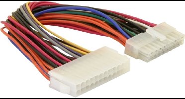 ATX 24-pins (v) - ATX 20-pins (m) voedingskabel - 0,15 meter